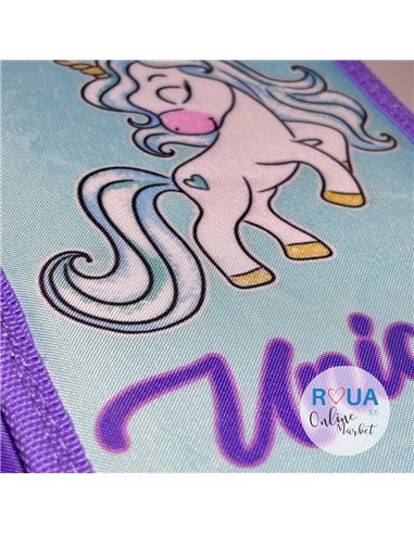 Penar echipat cu 3 fermoare YOLLO YL113, Unicorn Penar echipat cu 3 fermoare YOLLO YL113, Unicorn
