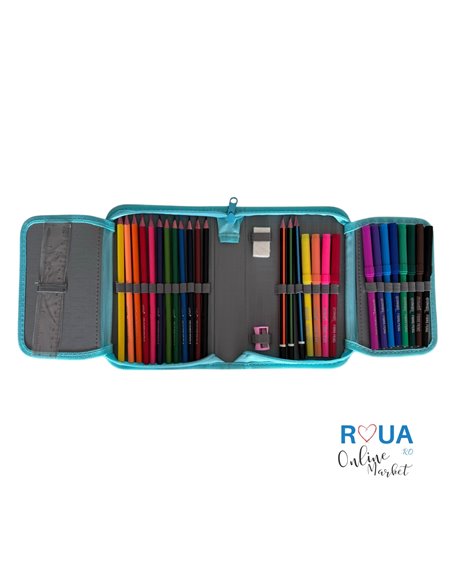 Penar echipat S-COOL SC2435, 1 fermoar 32 piese, Motiv Unicorn