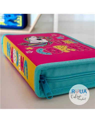 Penar neechipat S-COOL SC2462, 1 fermoar, Motiv Unicorn