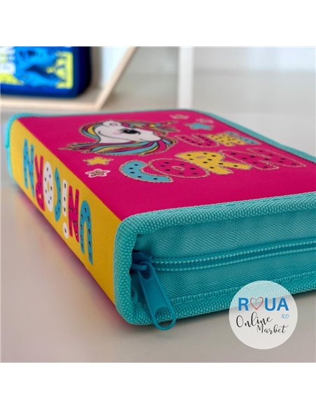 Penar neechipat S-COOL SC2462, 1 fermoar, Motiv Unicorn