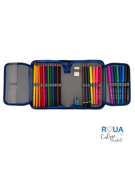 Penar echipat S-COOL SC2440, 1 fermoar 32 piese, Motiv Space