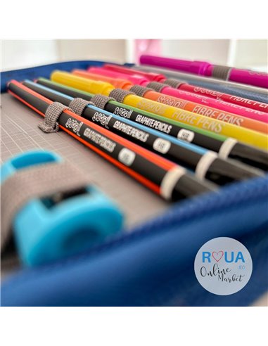 Penar echipat S-COOL SC2440, 1 fermoar 32 piese, Motiv Space