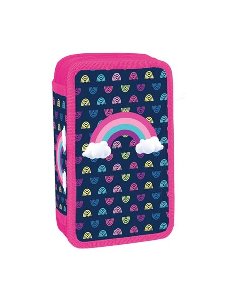 Penar echipat S-COOL SC2447, 2 fermoare, 29 piese, Rainbow