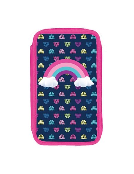 Penar echipat S-COOL SC2447, 2 fermoare, 29 piese, Rainbow