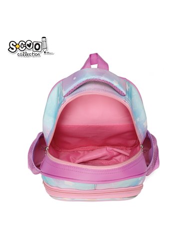 Ghiozdan ergonomic 3D S-COOL SC2551, Motiv rabbit, Roz