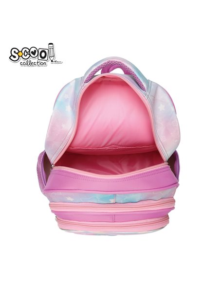 Ghiozdan ergonomic 3D S-COOL SC2546, Motiv rabbit, Roz