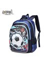 Ghiozdan ergonomic S-COOL SC2547, Motiv football 3D, Albastru