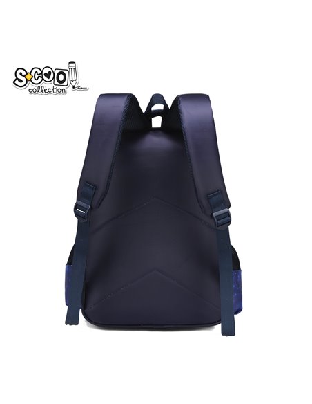 Ghiozdan ergonomic S-COOL SC2547, Motiv football 3D, Albastru