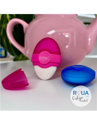 Set 2 radiere duble S-COOL SC319/2, Roz/Albastru