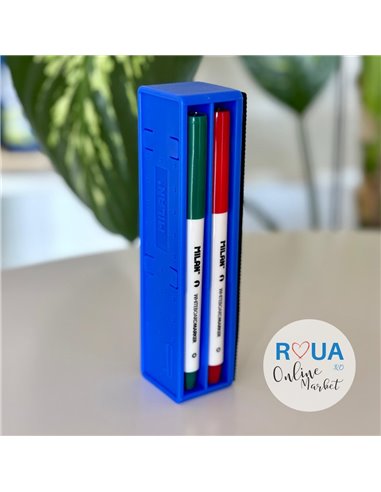 Set 4 markere tabla magnetica + burete