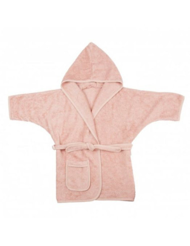 TM-BAD01-531,Halat de Baie Frotir din Bambus pentru Copii 2-4 ani Misty Rose