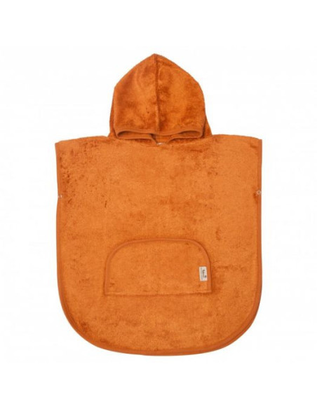 TM-PONCH-535,Poncho Copii din Bambus Inca Rust