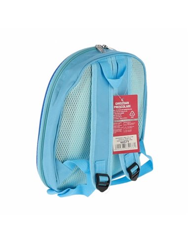 Ghiozdan prescolari School Friendly WI57T_BL, Motiv dinozaur, Albastru