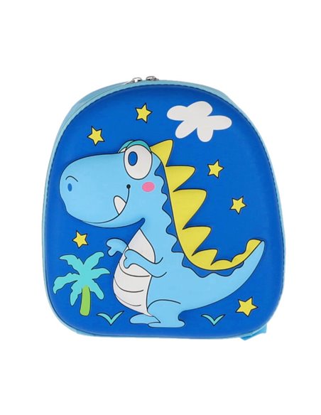 Ghiozdan gradinita School Friendly WI57T_BL, Motiv dinozaur, Albastru