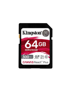SDR2/64GB,64GB Canvas React Plus SDXC UHS-II 300R/260W U3 V90 for Full HD/4K/8K, "SDR2/64GB"