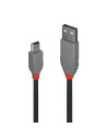 LY-36721,CABLU alimentare si date Lindy pt.smartphone Mini-USB (T) la USB 2.0 (T), 0.5 m, PVC, negru, "LY-36721"