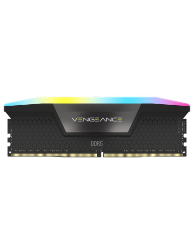 CMH64GX5M2B6000Z30,Kit Memorie Corsair Vengeance RGB Black AMD EXPO/Intel XMP 3.0, 64GB, DDR5-6000MHz, CL30, Dual Channel