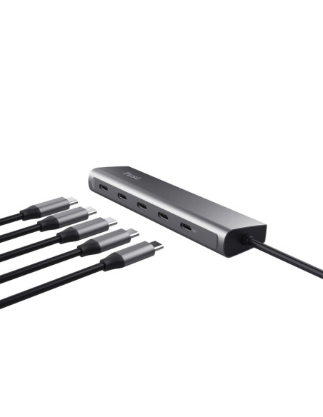RY-TR-25136,Hub Trust Halyx 5 x USB-C, gri "TR-25136"