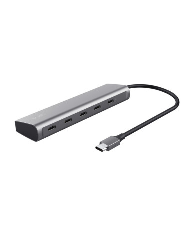 RY-TR-25136,Hub Trust Halyx 5 x USB-C, gri "TR-25136"