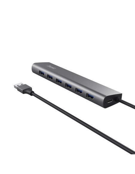 RY-TR-24967,Hub Trust Halyx 7xUSB 3.2 Gen1, gri "TR-24967"