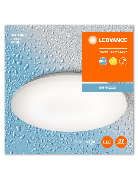 000004058075651814,ORBIS IP44 300MM 15.5W 830 SENSOR LEDV "000004058075651814"