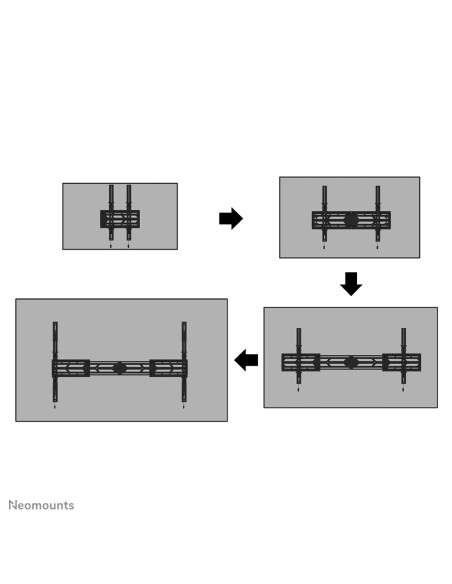 NM SL TV Wall Mount Tilt&R 55"-110" 70kg "WL35S-950BL19"