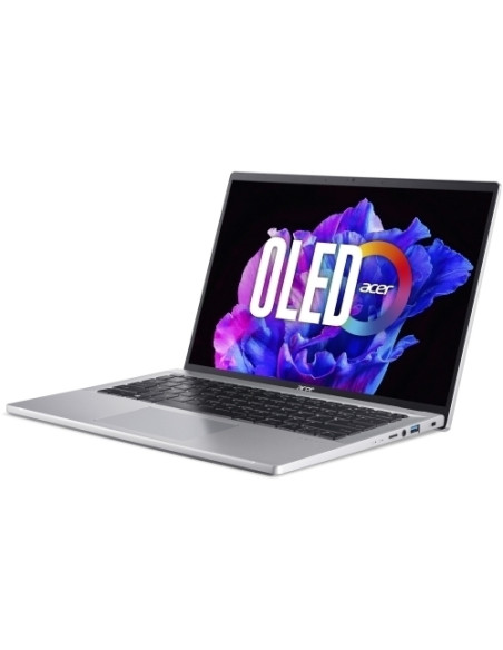 NX.KF1EX.002,Laptop Acer Swift Go 14 SFG14-71 OLED, Intel Core i7-13700H, 14inch, RAM 16GB, SSD 1TB, Silver