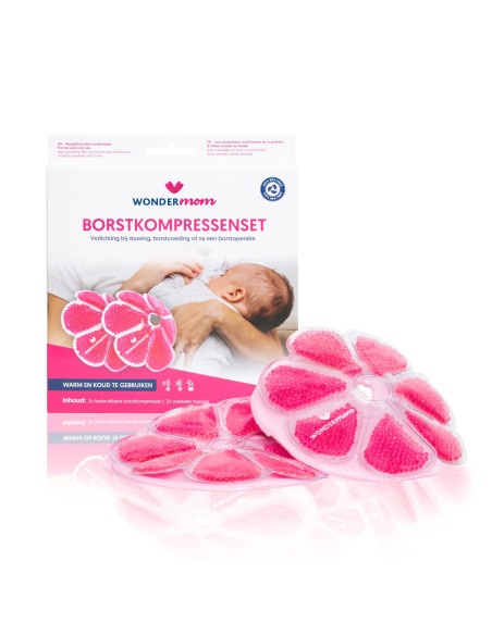 TN-22101,Comprese calmante 3 in 1 pentru sani cald - rece WonderMom 2 buc