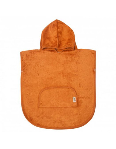 TM-PONCH-535,Poncho Copii din Bambus Inca Rust