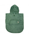 TM-PON03-530,Poncho Copii din Bambus cu Anchior si Capsa Aspen Green