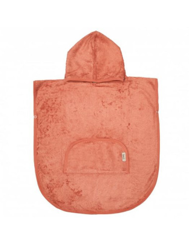 TM-PONCH-533,Poncho Copii din Bambus Apricot Blush