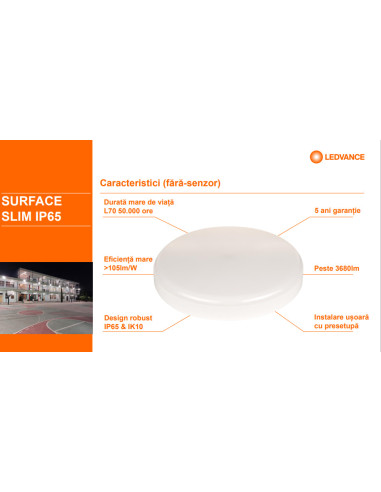 000004099854102738,SF SLIM RD 350 P 35W 840 IP65 EUE LEDV "000004099854102738"