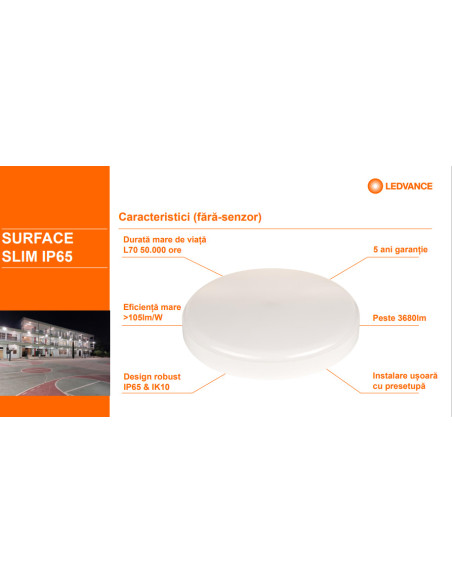000004099854102738,SF SLIM RD 350 P 35W 840 IP65 EUE LEDV "000004099854102738"