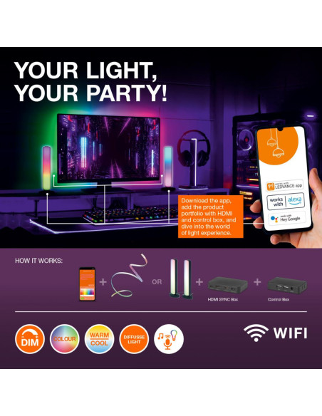 000004099854096495,SMART WIFI CONVERT MGC RGBW VR BK LEDV "000004099854096495"