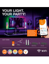 000004058075765191,SMART WIFI FLOOR ROUND RGBTW BK LEDV "000004058075765191"