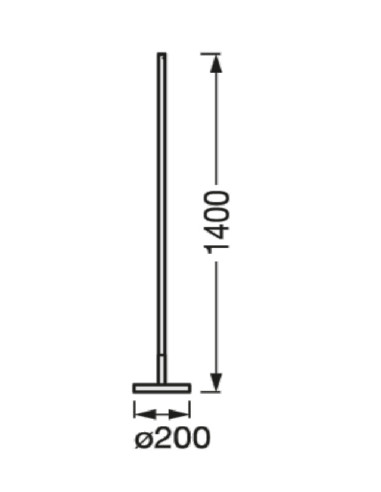 000004058075765191,SMART WIFI FLOOR ROUND RGBTW BK LEDV "000004058075765191"