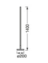 000004058075765191,SMART WIFI FLOOR ROUND RGBTW BK LEDV "000004058075765191"