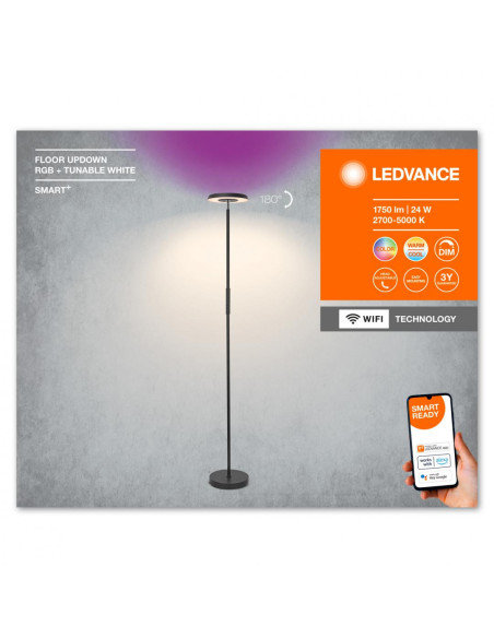000004099854096518,SMART WIFI FLOOR UPDOWN RGB TW BK LEDV "000004099854096518"