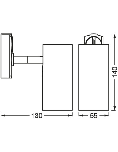 000004058075756625,TRACKLIGHT SPOT CYLINDER BK GU10 LEDV "000004058075756625"