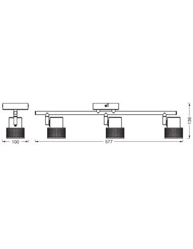 000004058075828728,Bara cu spoturi LED CORK 3X3.4W 927 GU10 BK LEDV "000004058075828728" (timbru verde 4.00 lei)