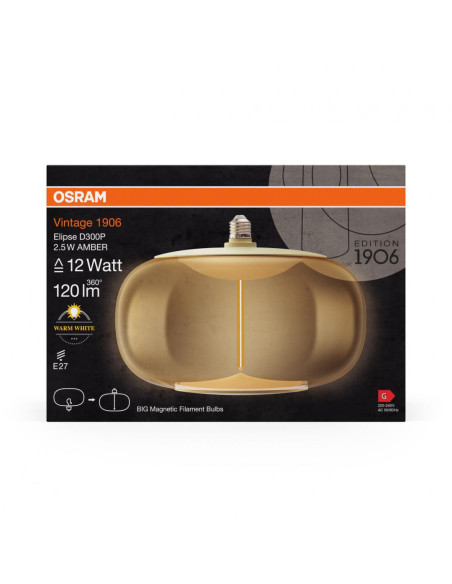 000004099854173806,1906LBELP2,5W/827230VFILAMMAGE27FS1OSRAM "000004099854173806"