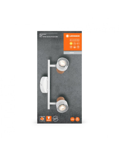 000004058075833319,DECOR SPOT CORK 2X3.4W 927 GU10 WT LEDV "000004058075833319"