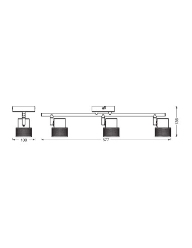 000004058075833357,DECOR SPOT CORK 3X3.4W 927 GU10 WT LEDV "000004058075833357"