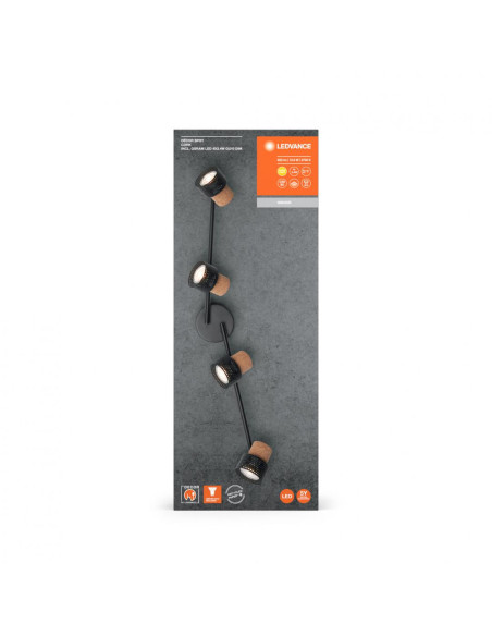 000004058075828742,DECOR SPOT CORK 4X3.4W 927 GU10 BK LEDV "000004058075828742"