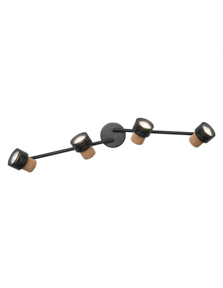 000004058075828742,DECOR SPOT CORK 4X3.4W 927 GU10 BK LEDV "000004058075828742"