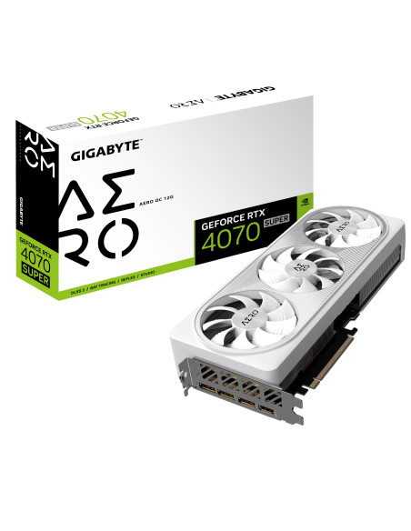 VGA PCIE16 RTX4070 SUPER 12GB GV-N407SAERO OC-12GD GIGABYTE "GV-N407SAERO OC-12GD 1.0"