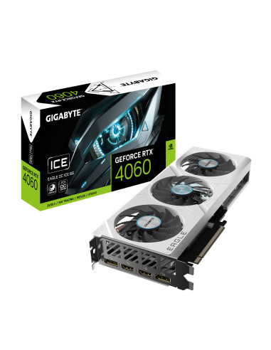 VGA PCIE16 RTX4060 8GB GDDR6 N4060EAGLEOC ICE-8GD GIGABYTE "GV-N4060EAGLEOC ICE-8GD"