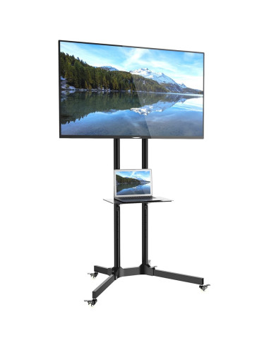 Stand TV mobil Techly TV LCD LED 30-65, Negru ICA-TR6, 309982 "ICA-TR6"