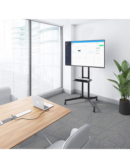 Stand TV mobil Techly TV LCD LED 30-65, Negru ICA-TR6, 309982 "ICA-TR6"