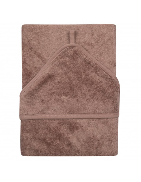 TM-CAP05-539,Prosop cu Gluga XXL pentru Copii din Bambus Mellow Mauve